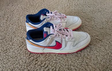 Nike Dunk Low White Red Navy Sneakers