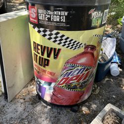Mountain Dew Cooler Barrel