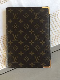 RARE VINTAGE AUTHENTIC LOUIS VUITTON NOTEBOOK COVER, VERY GOOD