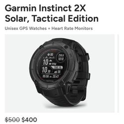 Garmin Instinct 2X Solar, Tactical Edition