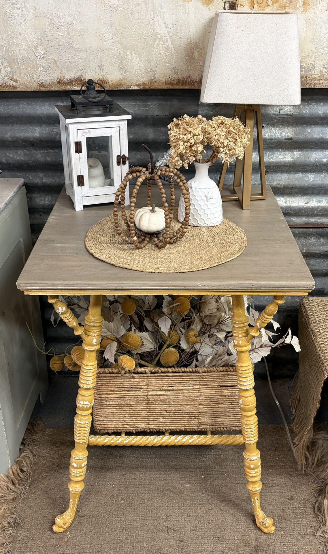 Tall Antique Table Refinished