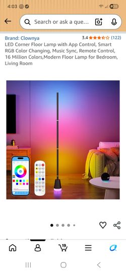 LED Corner Floor Lamp