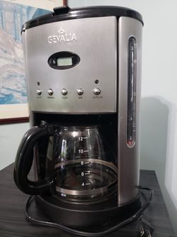 Stainless/Black Gevalia Coffee Maker