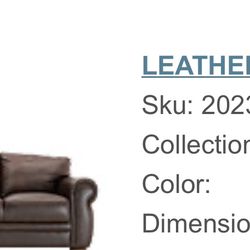 Leather Sofa, Loveseat, & Chair (Raymour & Flanigan - Marsala Collection)
