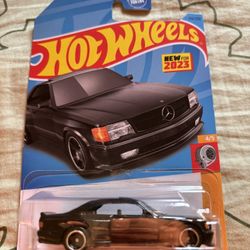 '89 Mercedes-Benz 560 Sec AMG 150/250 HW Turbo 4/5 Black Hot Wheels