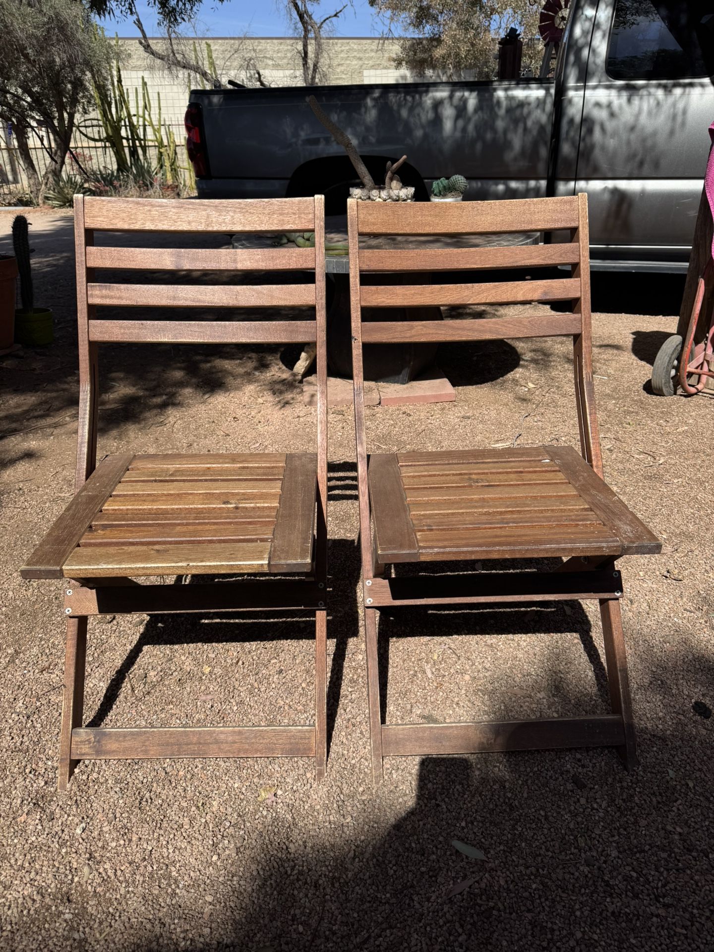 IKEA Bistro Folding Wood chairs