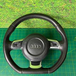2008-2015 AUDI TT TTS TTRS MK2 8J R8 STEERING WHEEL W/ PADDLE SHIFTERS OEM