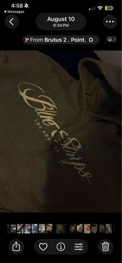 Blue strips hoodie