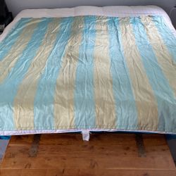 Fabric shower curtain