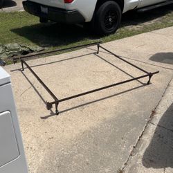 Bed Frame  Adjustable Cot Or Twin Or Full On Wheels