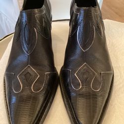 Franco Sarto Black Leather Booties 