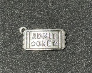 James Avery Admit One Ticket Charm RETIRED
