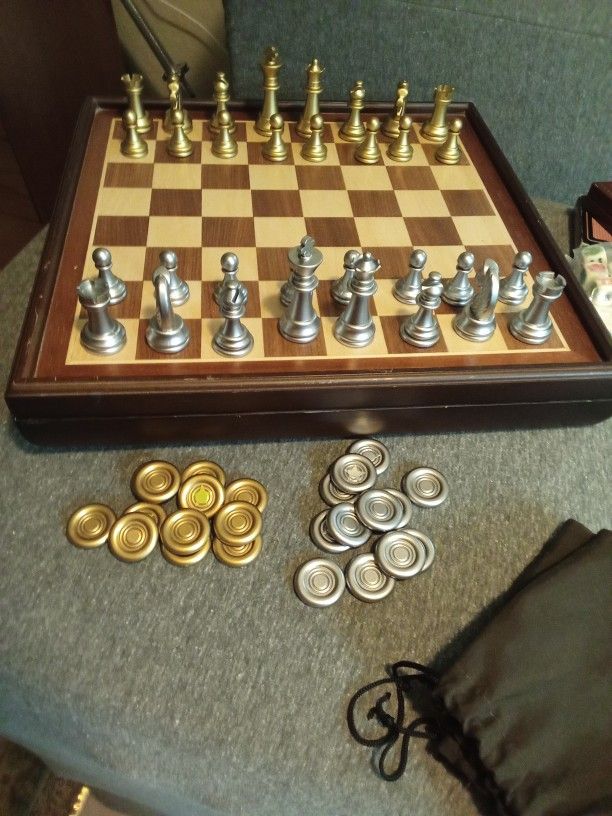 Chess/Checkers/Backgammon (1 Home set + 1 Travel set)