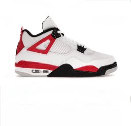 Jordan4s red and white retros size 7