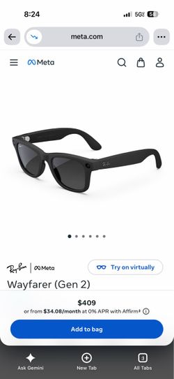 RayBan Meta Wayfarer Gen2 Black (Unopened)