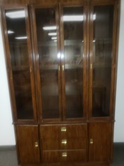 Tall Glass Wooden Furniture