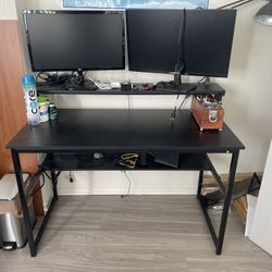 Desk With Monitor Stand 