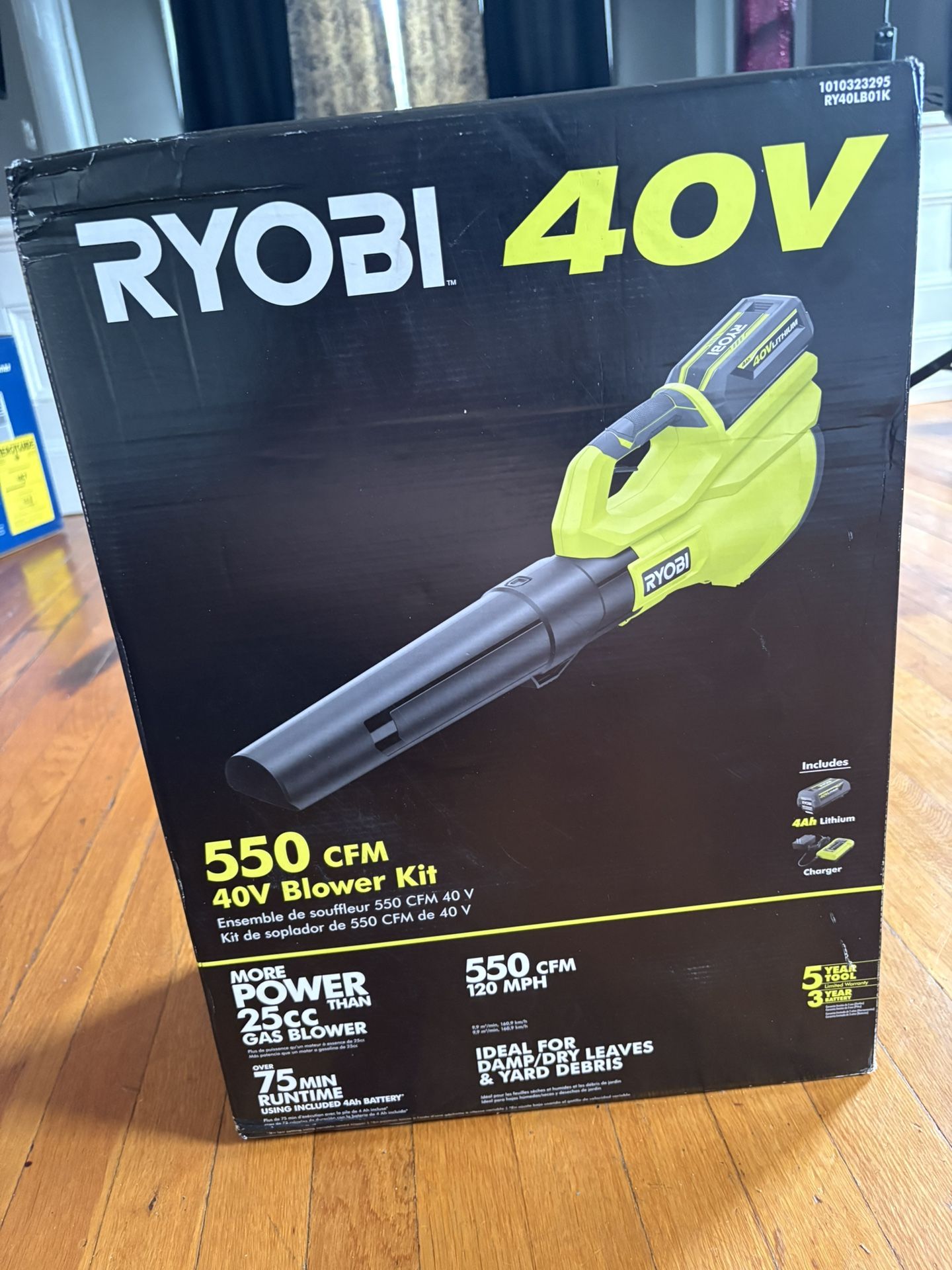 Ryobi leaf blower 40v 55cm