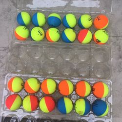 2 dozen Srixon Q Star divide golf balls, various colors all in great clean playable condition, not water balls, 