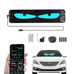 WONHAG 14" Devil Eyes LED Car Windshield Sign - NEW