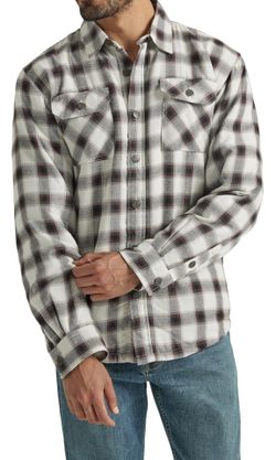 Wrangler Authentics Men's Long Sleeve Sherpa Lined Shirt Jacket Size 2XL