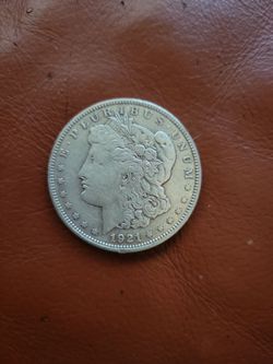 1921 P Morgan silver dollar
