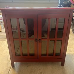 Red Cabinet / Side table 
