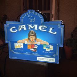 Camel cigarettes lighted sign