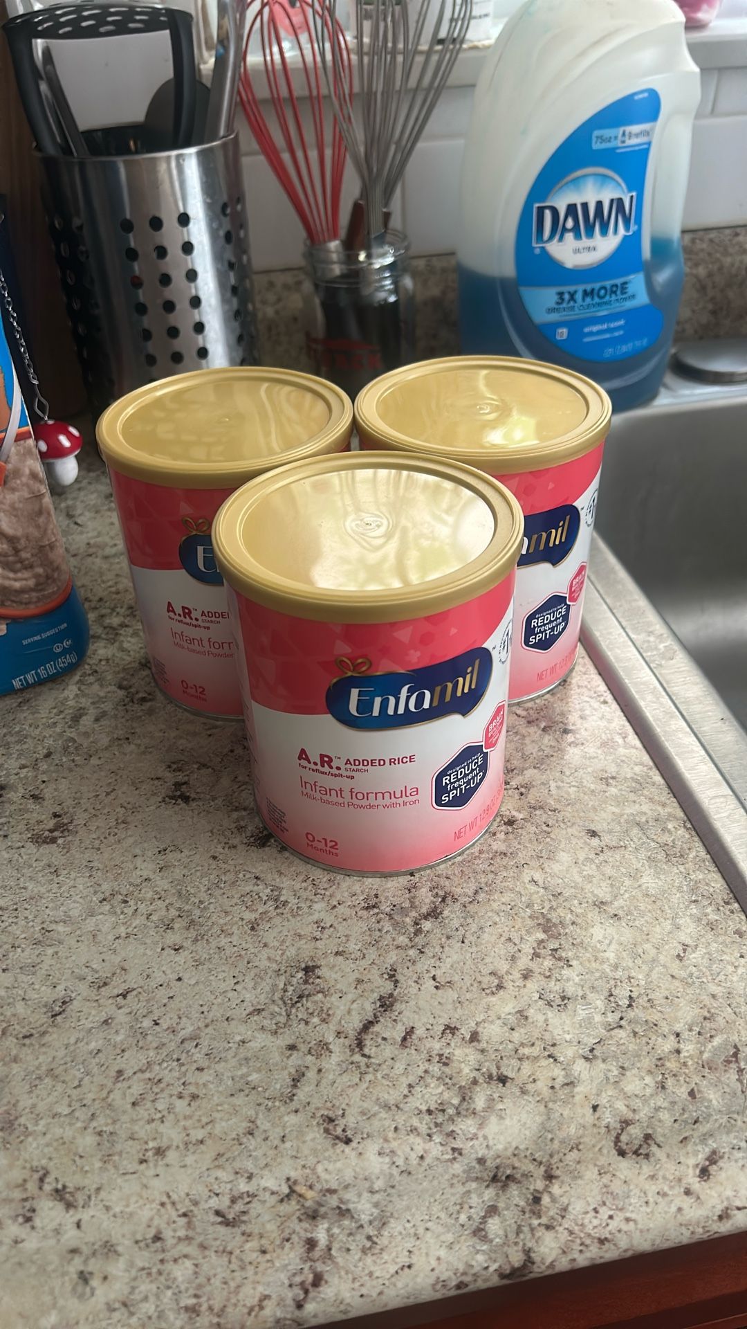 3 Cans Of Enfamil, AR baby formula