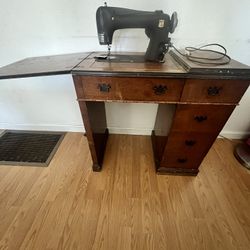 Antique Montgomery Ward sewing machine