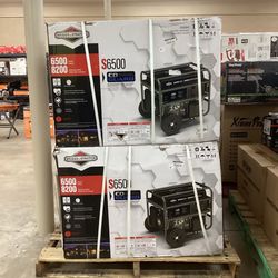 Briggs & Stratton 6500-Watt Electric Switch Gasoline Powered Portable Generator with B and S OHV Engine Featuring CO Guard
