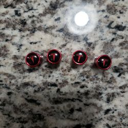 Tesla Tire Valve Cover 4 Pack