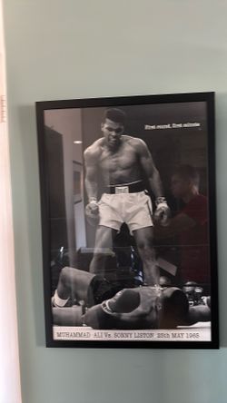 Muhammad Ali versus Sonny Liston  framed print