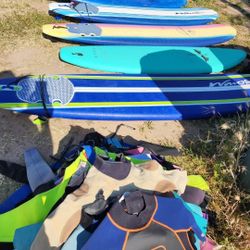 Soft Top Surfboards And Wetsuits $30 To $150