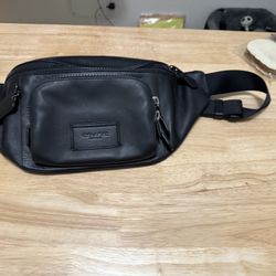 Men’s Coach Leather Waist Bag