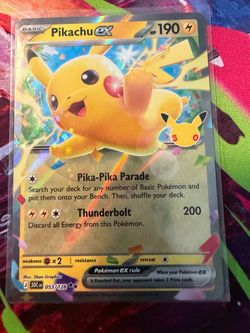 Pikachu ex Pokémon Card 053/128
