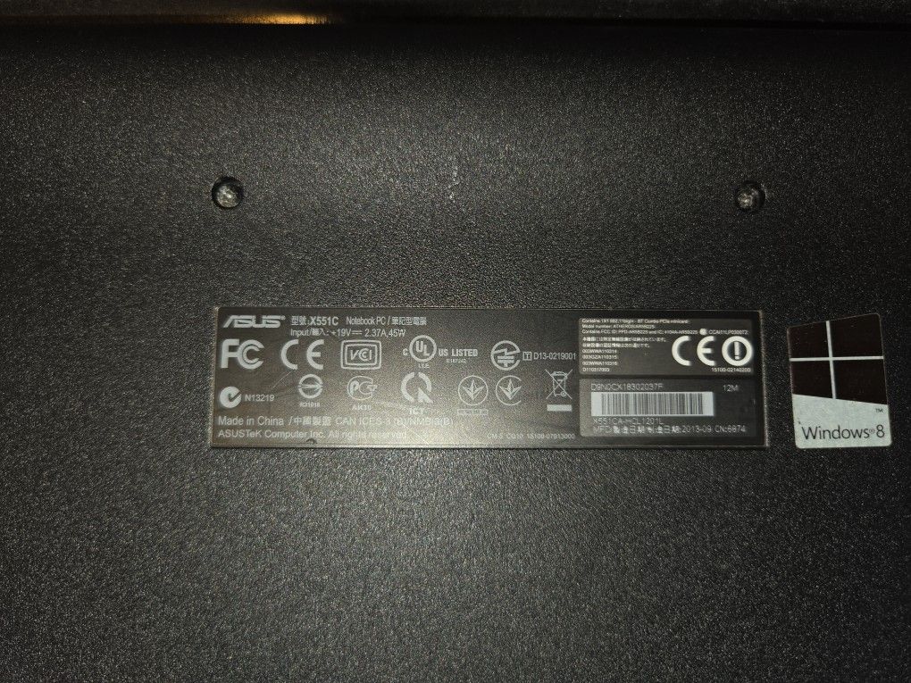 Asus X551C Laptop on Linux Lubuntu