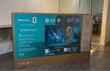 Hisense 65” U6 Series Mini-LED 4K UHD Smart Fire TV