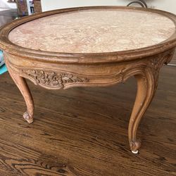 Vintage Rose Marble Coffee Table