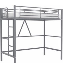 Metal Twin Loft Bed 