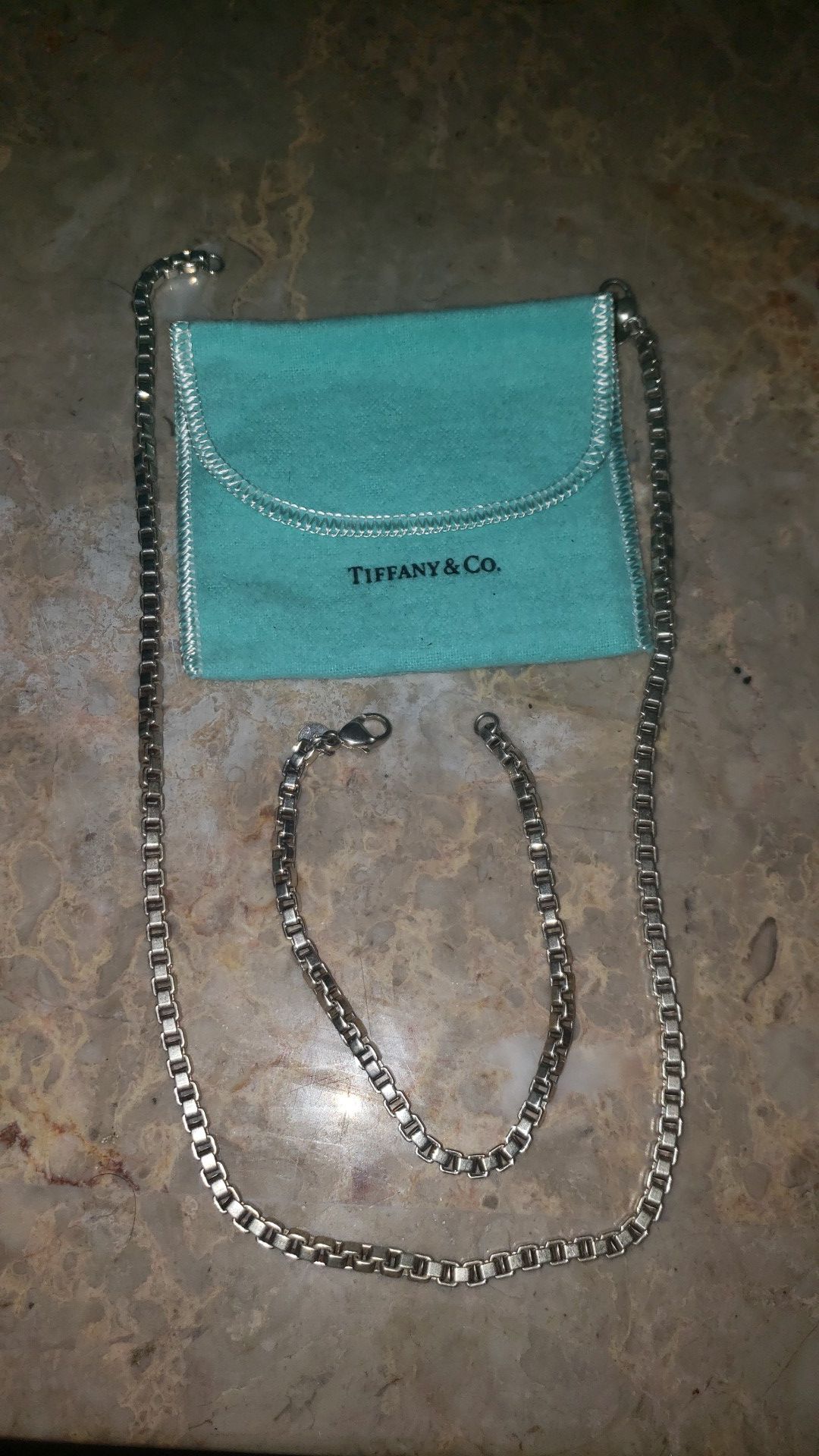 Tiffany & Co. Venetian Silver necklace & bracelet set