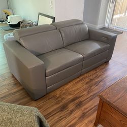 Reclining Leather Sofa