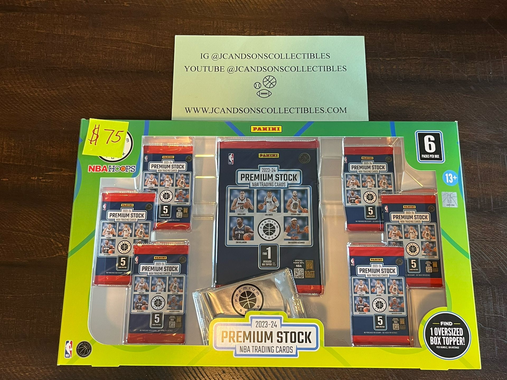 2023-24 Panini Premium Stock NBA Basketball Trading Cards Sealed Box. Victor Wembanyama’s Rc Yr