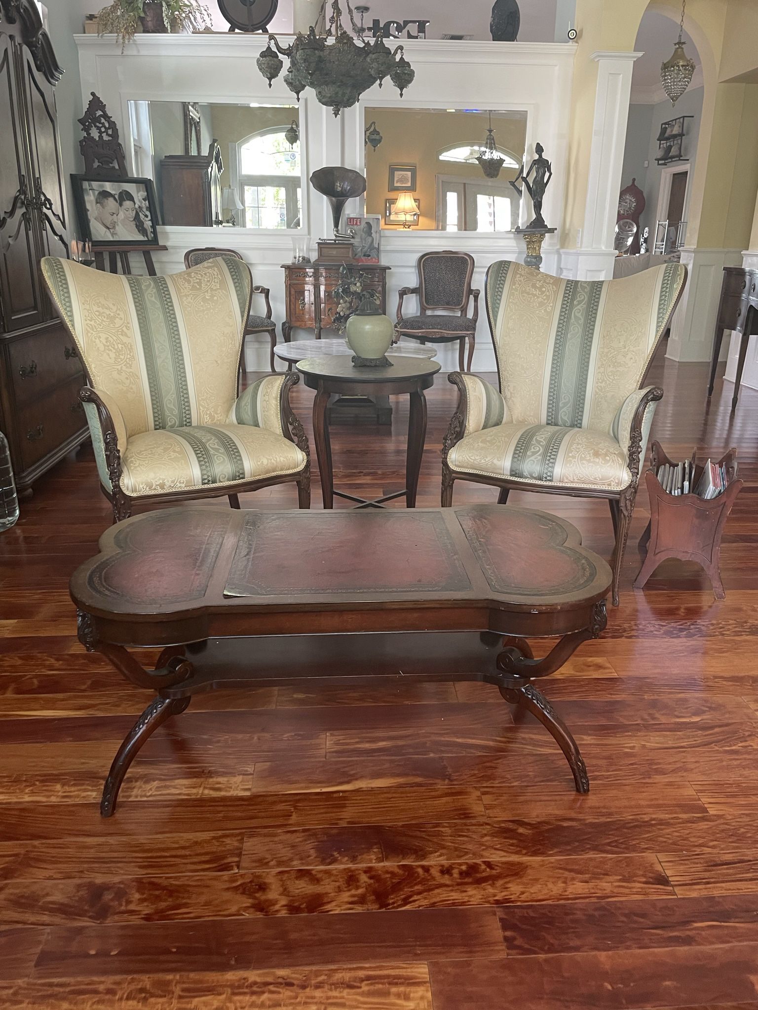Wingback Armchairs Chairs (x2)
