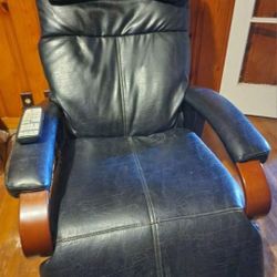 Black Leather  MASSAGE CHAIR 