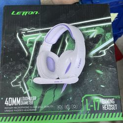 Letton L-17 Gaming Headset 40 MM Loudhailer Diameter Rotatory Microphone Wired