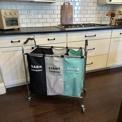 Laundry Divider Roller Basket 