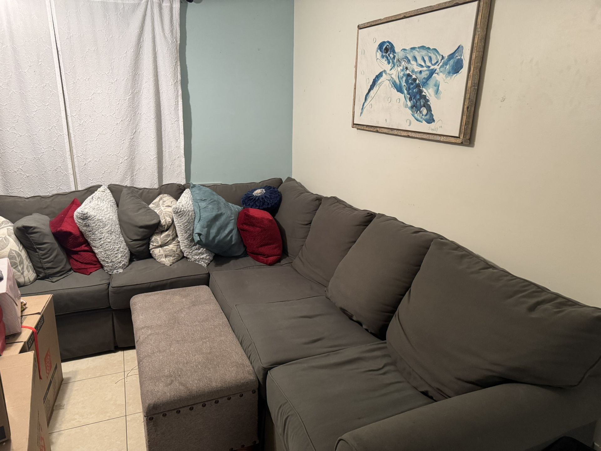 L Sectional Couch Comes As Is