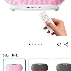 MERACH Vibration Plate Exercise Machine, Curved Vibration Plate for Lymphatic Drainage Weight Loss, Vibrating Plate with Real-Time Calorie Tracking on