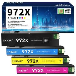 HP compatible 972X/972A  Ink Cartridge Set (Black, Yellow, Cyan, Magenta)